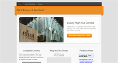 Desktop Screenshot of eliottowercondos.com